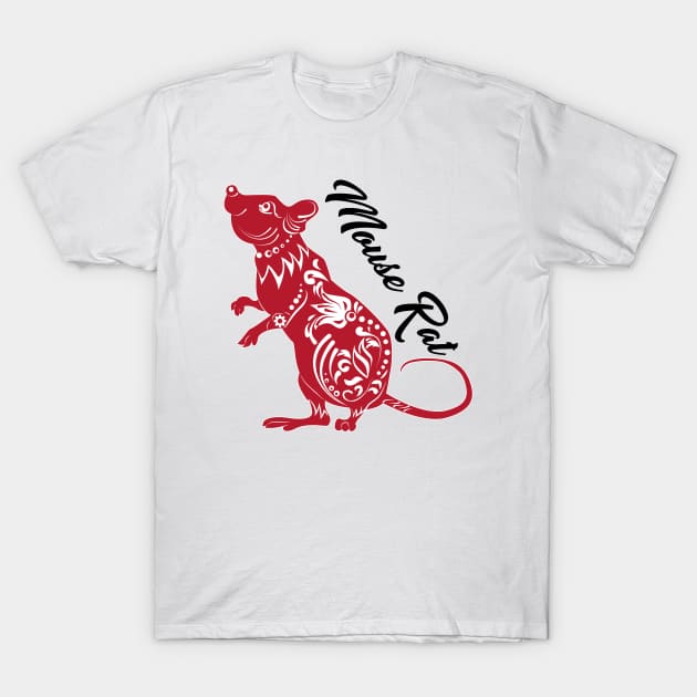 Mouse Rat Red T-Shirt by SmartLegion